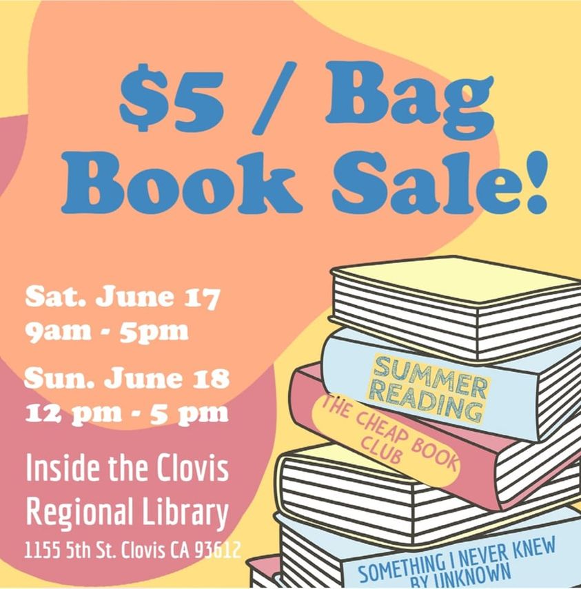 Clovis FOL Summer Bag Sale - Friends of the Fresno County Public Library