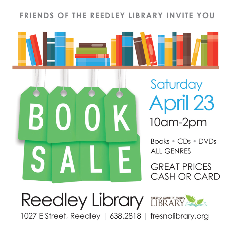 Reedley Book Sale - Friends of the Fresno County Public Library
