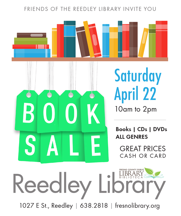 Reedley Friends April Book Sale - Friends of the Fresno County Public ...